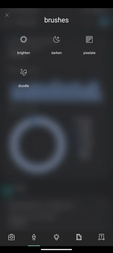 Pixlr photo editor Brush
