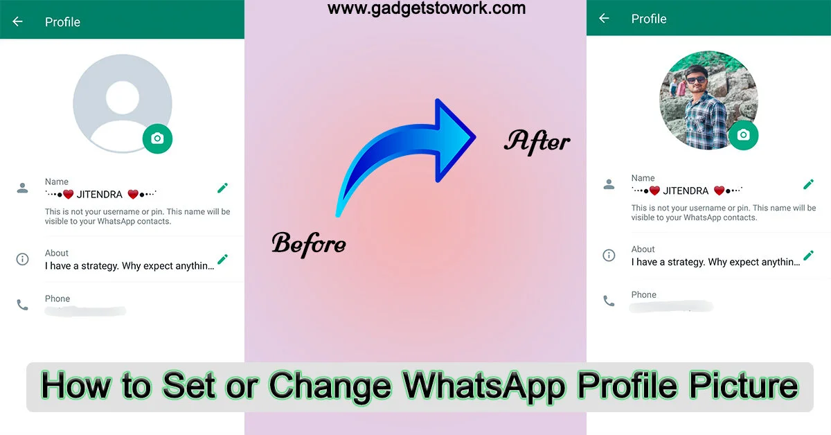 How To Change WhatsApp Profile Picture 