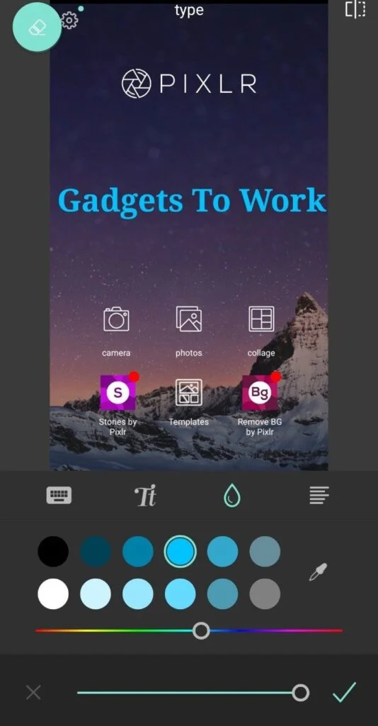 Pixlr Photo Editor Text