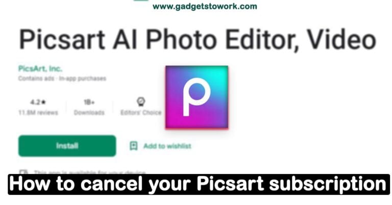 How to cancel Picsart subscription