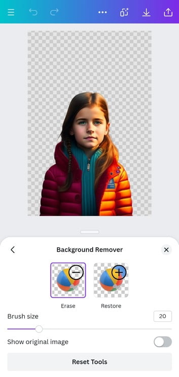 transparent background in canva